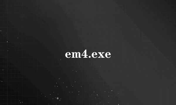 什么是em4.exe